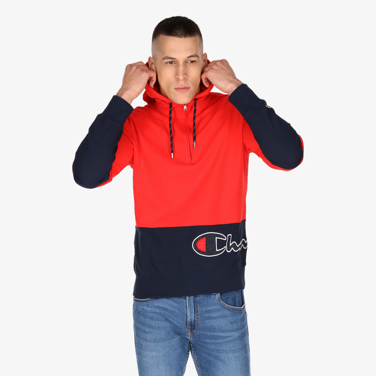 Dukserica Champion  Half Zip Hooded Sweatshirt 