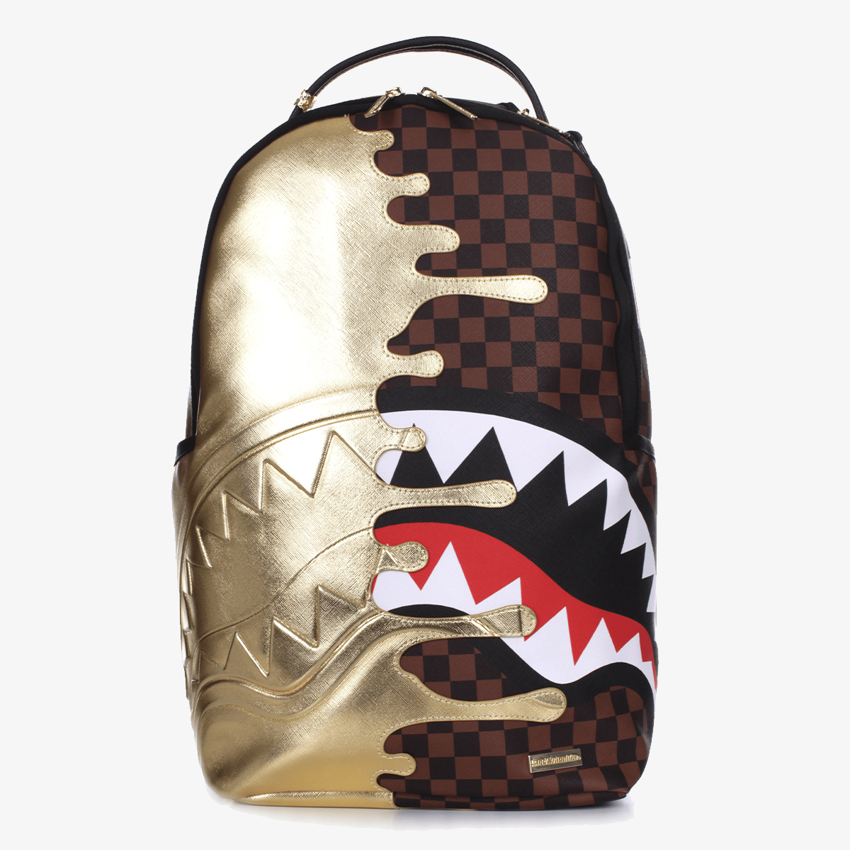 SPRAYGROUND Ranac Sharks in Paris Gold Drip