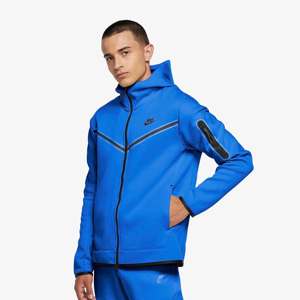 NIKE Dukserica M NSW TCH FLC HOODIE FZ 