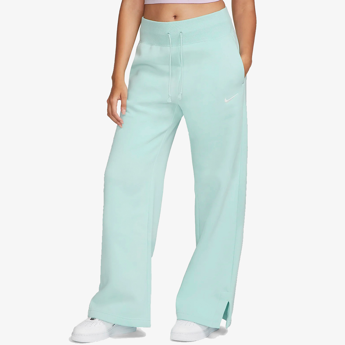 nike phoenix fleece pants green