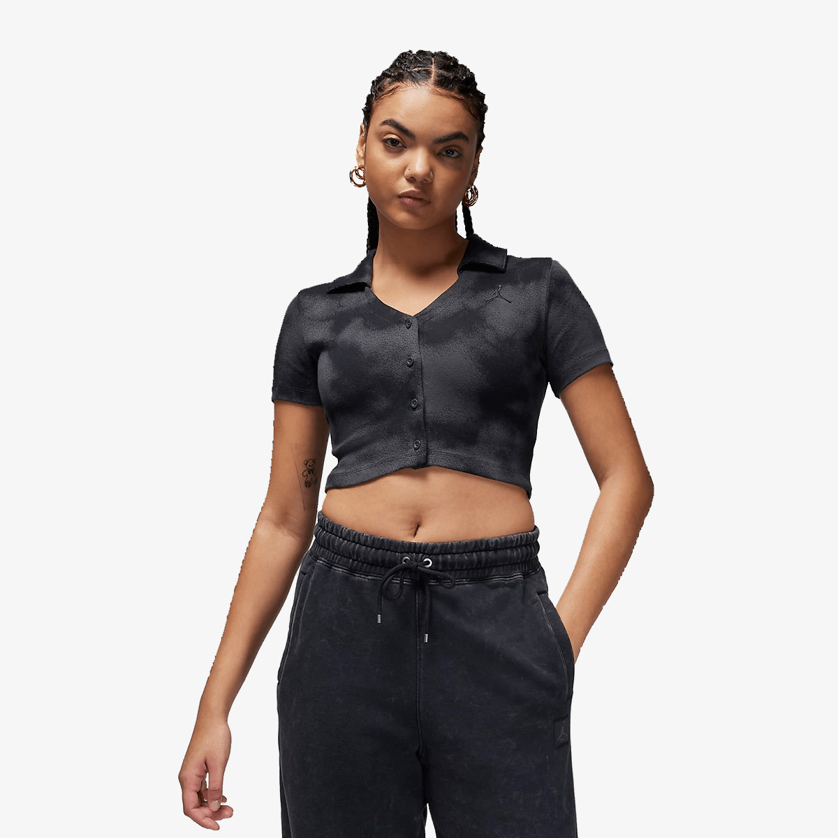 JORDAN Majica W J SS KNIT AOP TOP