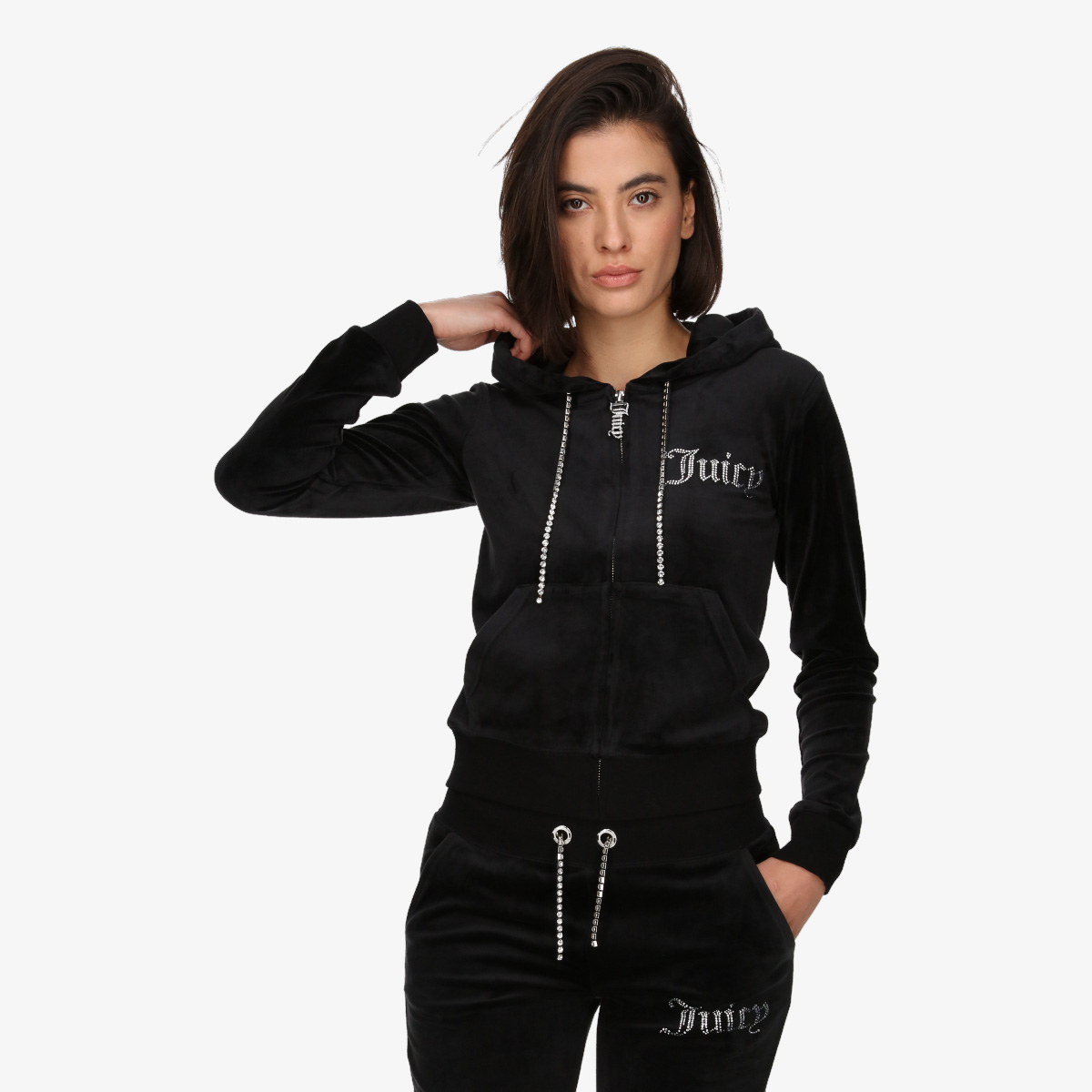 JUICY COUTURE Dukserica DIAMANTE TRIM ROBERTSON 