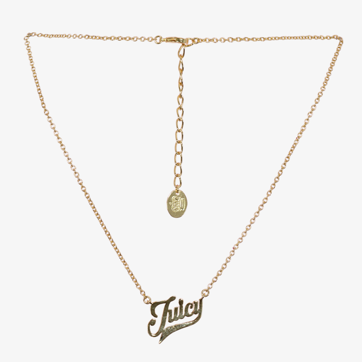 JUICY COUTURE OGRLICA JUICY CROWN HEART SHORT NECKLACE IN SILV