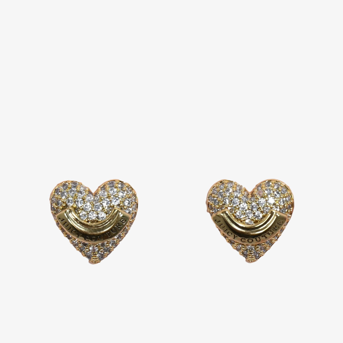 JUICY COUTURE MINĐUŠE Pave Heritage Heart Stud