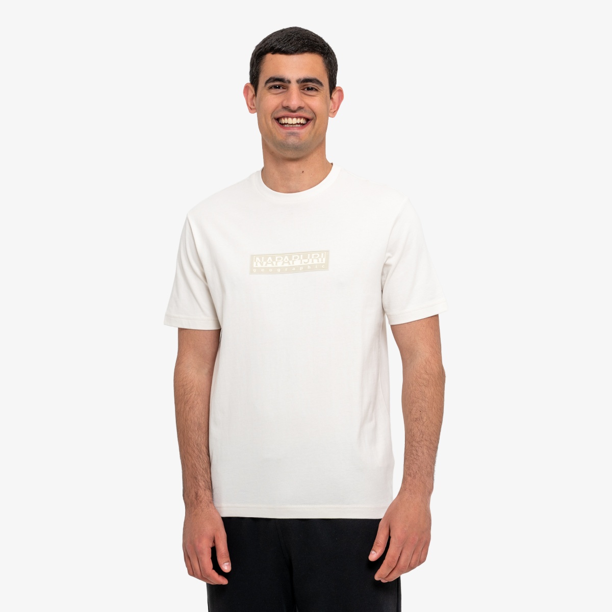 NAPAPIJRI Majica S-Box Logo SS 1 White Whisper