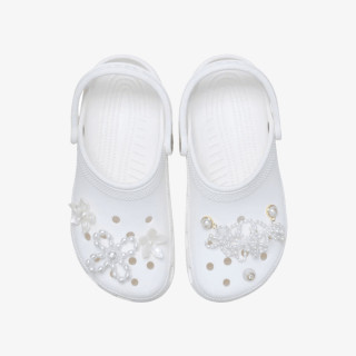 CROCS PRIVEZAK White Pearl Beaded 5 Pack 