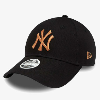 NEW ERA Kačket WMNS METALLIC LOGO 9FORTY NEYYAN  BLKRGS 