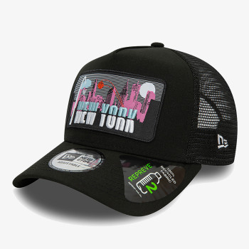 NEW ERA Kačket LICENSE PLATE TRUCKER NEWERA  BLKPNK 