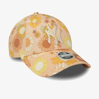 NEW ERA Kačket WMNS FLORAL AOP 9FORTY NEYYAN  PEACHW 