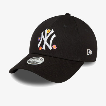 NEW ERA Kačket WMNS FLOWER 9FORTY NEYYAN  BLKWHI 
