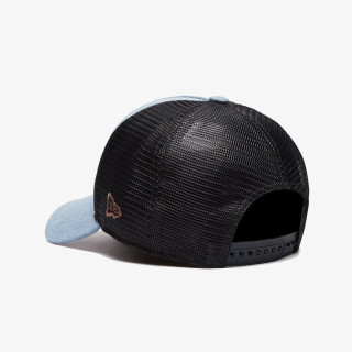 NEW ERA Kačket DENIM LEATHER PATCH TRUCKERNONE 