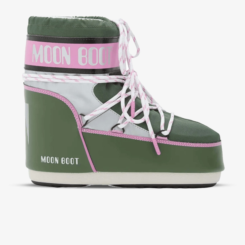 MOON BOOT Čizme MB GREEN/SILVER/PINK