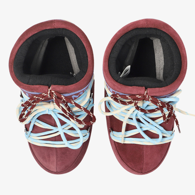 MOON BOOT Čizme MB ICON LOW SUEDE BURGUNDY 