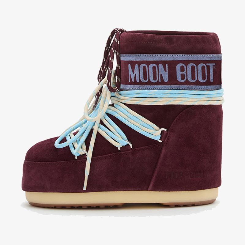 MOON BOOT Čizme MB ICON LOW SUEDE BURGUNDY 