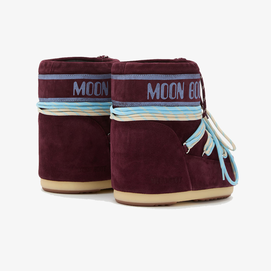 MOON BOOT Čizme MB ICON LOW SUEDE BURGUNDY 