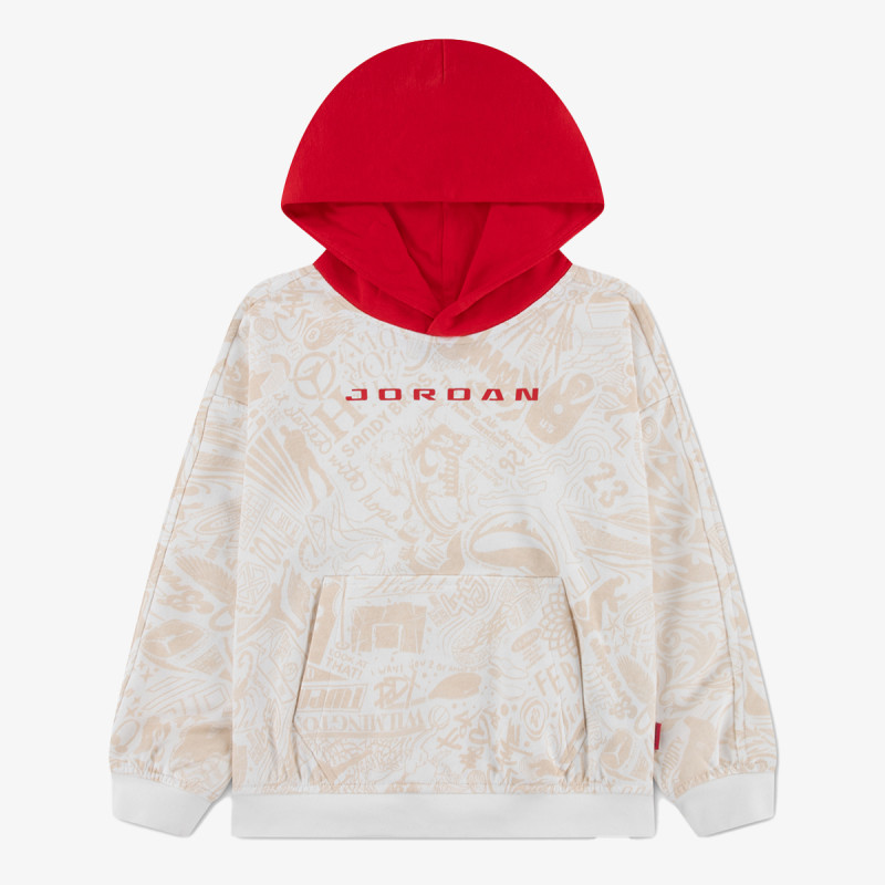 JORDAN Dukserica JDB MJ BRK LSR PO HOODIE 