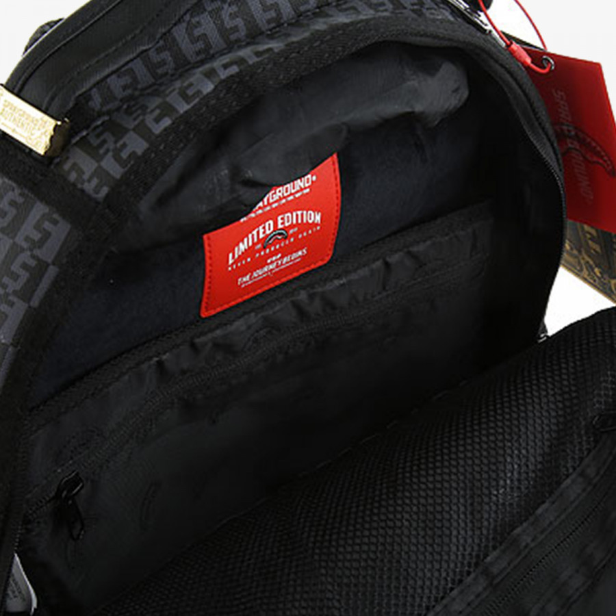 SPRAYGROUND Ranac MONEY CHECK GREY DLX BACKPACK 