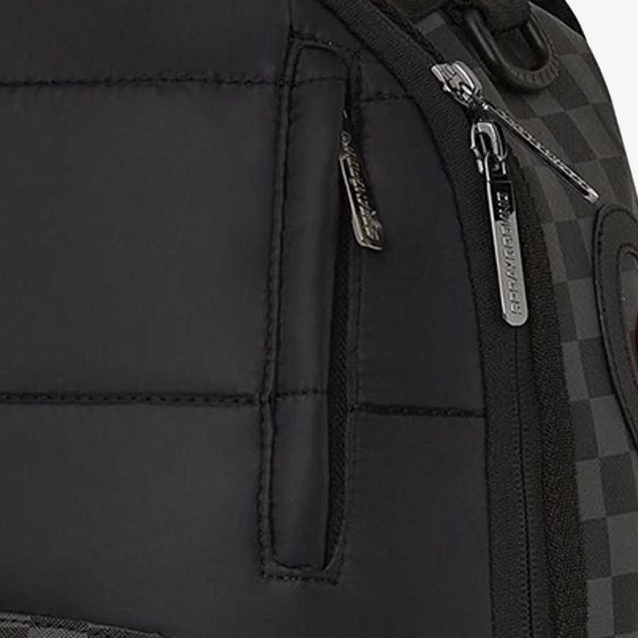 SPRAYGROUND Ranac BLACK PUFFER GREY CHECK BACKPACK | Buzz - Online Shop