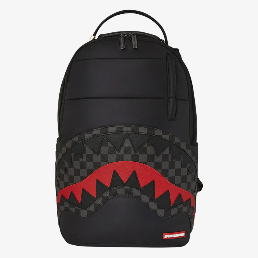 SPRAYGROUND Ranac BLACK PUFFER GREY CHECK BACKPACK | Buzz - Online Shop