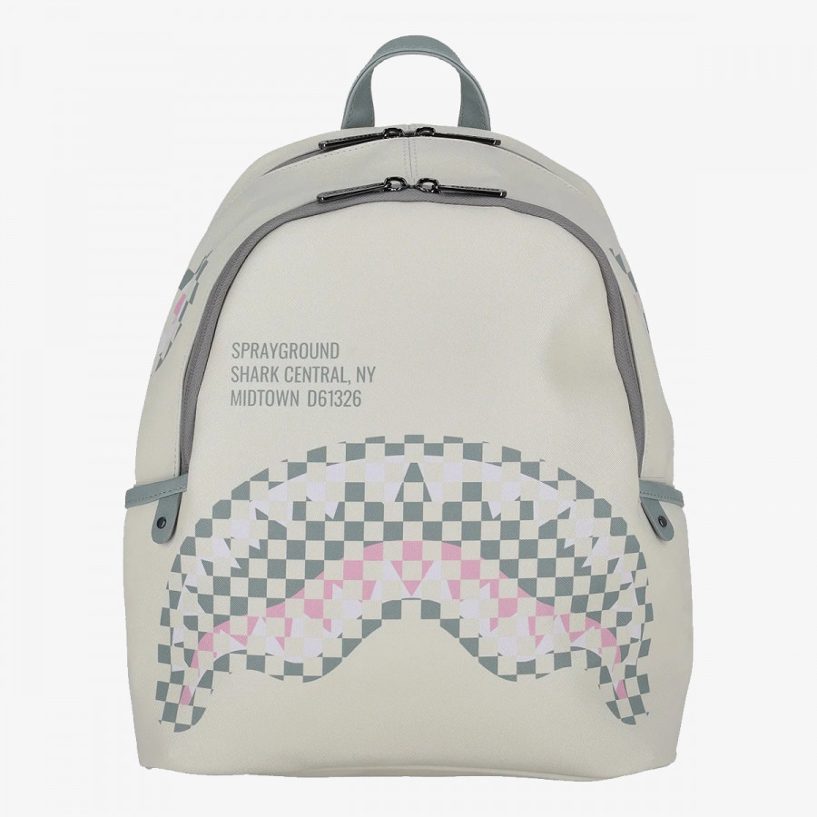 SPRAYGROUND Ranac CREAM CHECK SHARK CENTRAL SAVAGE 