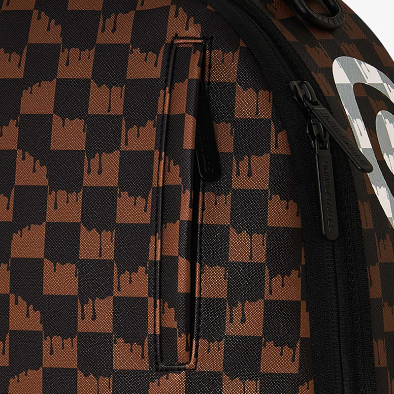 SPRAYGROUND Ranac SHARKS IN PARIS WTF BUBBLY BLACK CHECK B 