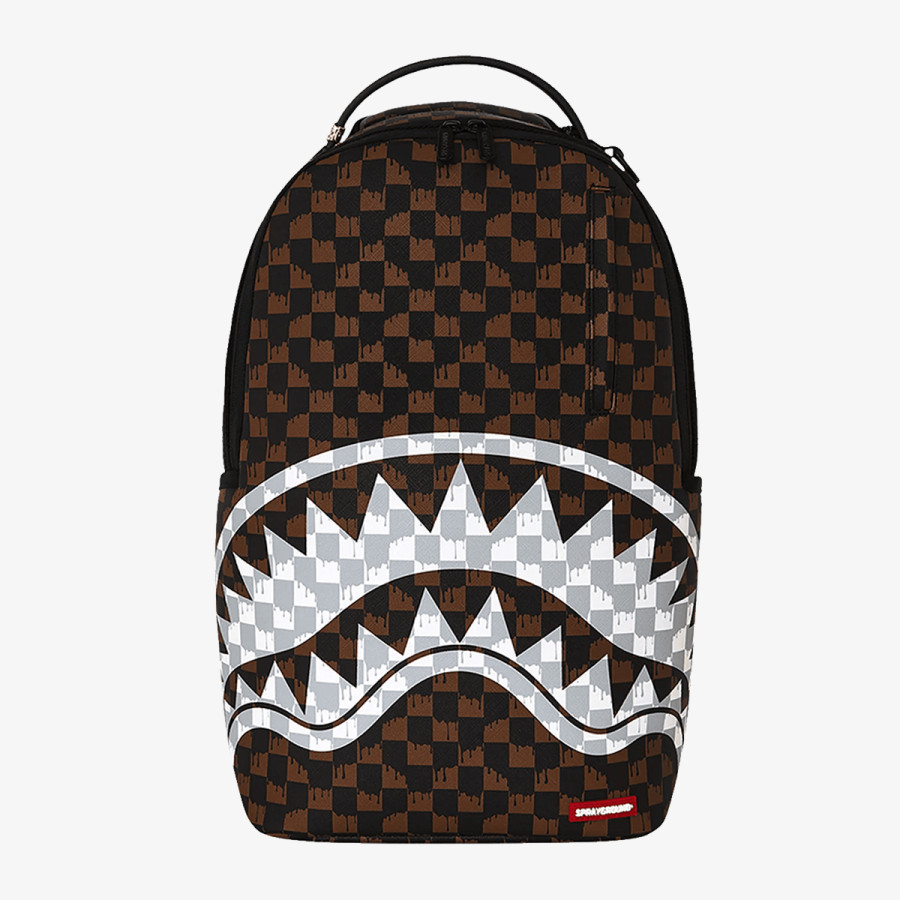 SPRAYGROUND Ranac SHARKS IN PARIS WTF BUBBLY BLACK CHECK B 