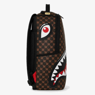 SPRAYGROUND Ranac SHARKS IN PARIS WTF BUBBLE BROWN CHECK B 