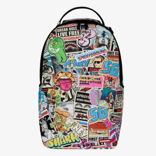 SPRAYGROUND Ranac PUNK STICKER SHARK BACKPACK 