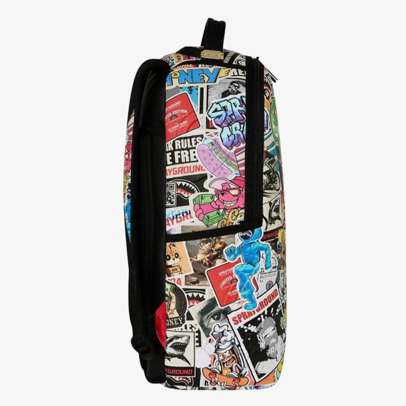 SPRAYGROUND Ranac PUNK STICKER SHARK BACKPACK 