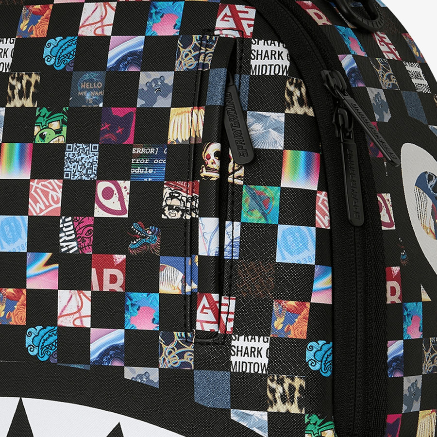 SPRAYGROUND Ranac CRAZY CHECK BACKPACK 