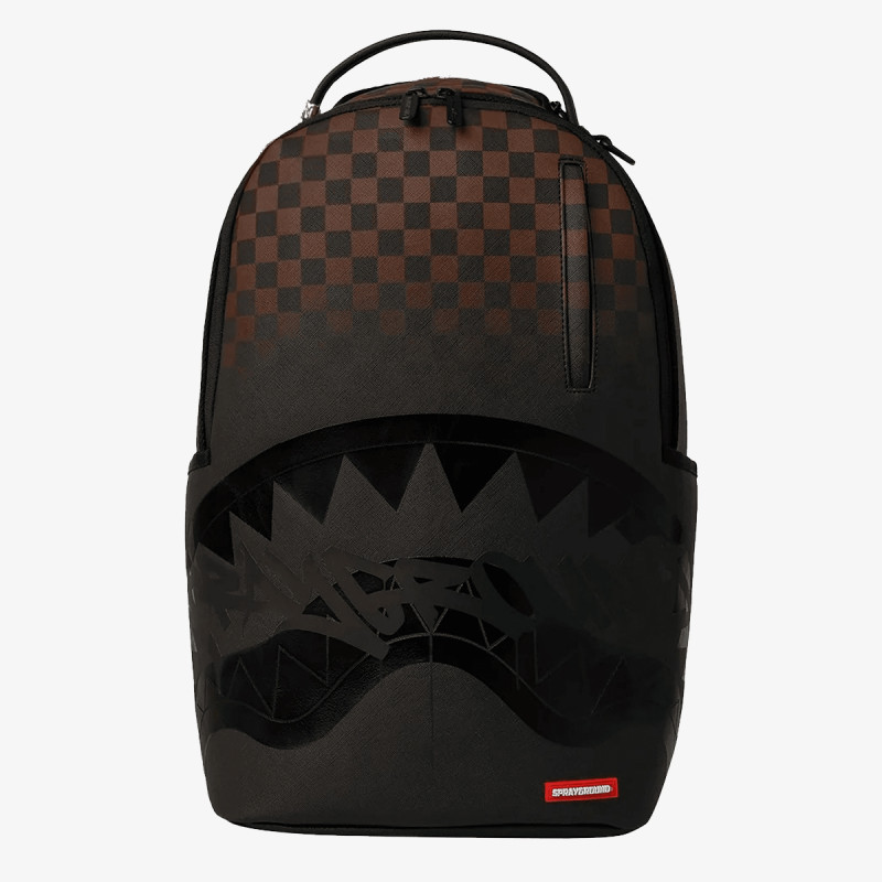 SPRAYGROUND Ranac BROWN CHECK GHOST DRIP BACKPACK 