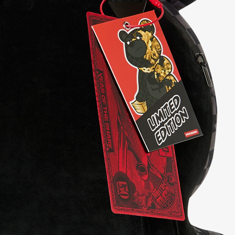 SPRAYGROUND Ranac GOLD FLORAL REMIX MONEYBEAR BACKPACK 