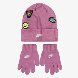 NIKE Kapa NAN NIKE PATCH PEAK BEANIE SET 