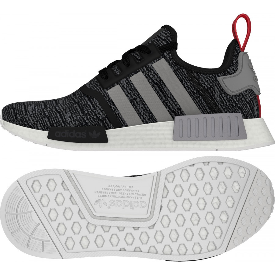adidas gazelle silver green womens Tênis Adidas NMD_R1 Runner Glitch Camo Core Black/Solid Grey – NewSkull main image 1