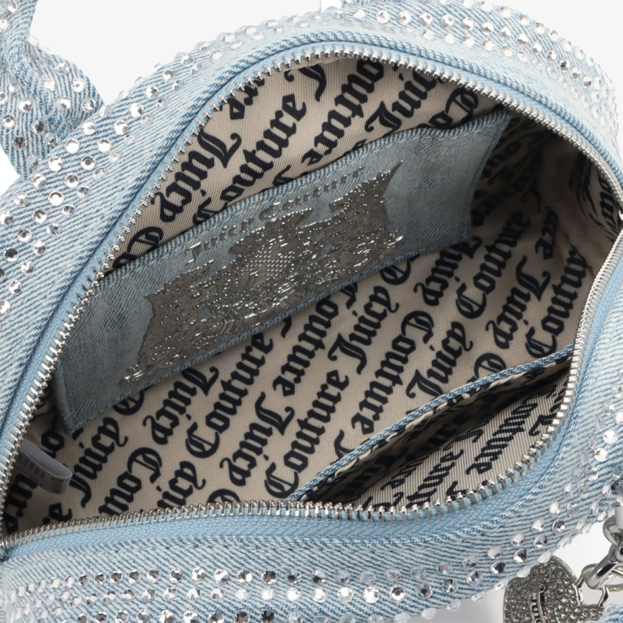 JUICY COUTURE Torba Fireflies S. Bowling Cotton Blu Denim 