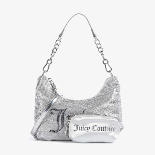 JUICY COUTURE Torbica ESTELLE S. HOBO POLYESTER/PU Silver 