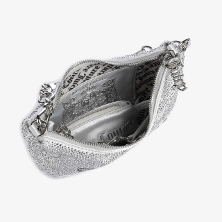 JUICY COUTURE Torbica ESTELLE S. HOBO POLYESTER/PU Silver 