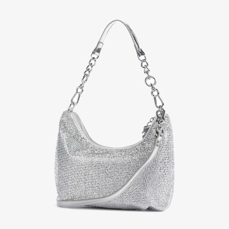 JUICY COUTURE Torbica ESTELLE S. HOBO POLYESTER/PU Silver 