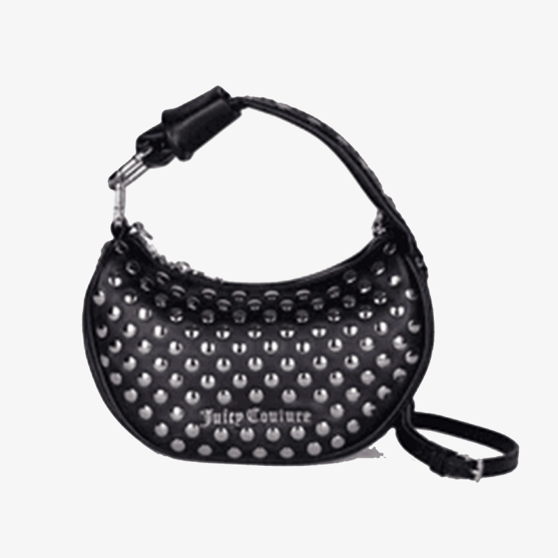 JUICY COUTURE Torba Blossom Studs S. Hobo PU Black 