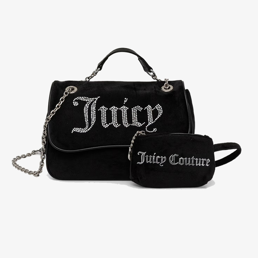 JUICY COUTURE Torbica KIMBERLY CROSSBODY POLYESTER/PU Black 