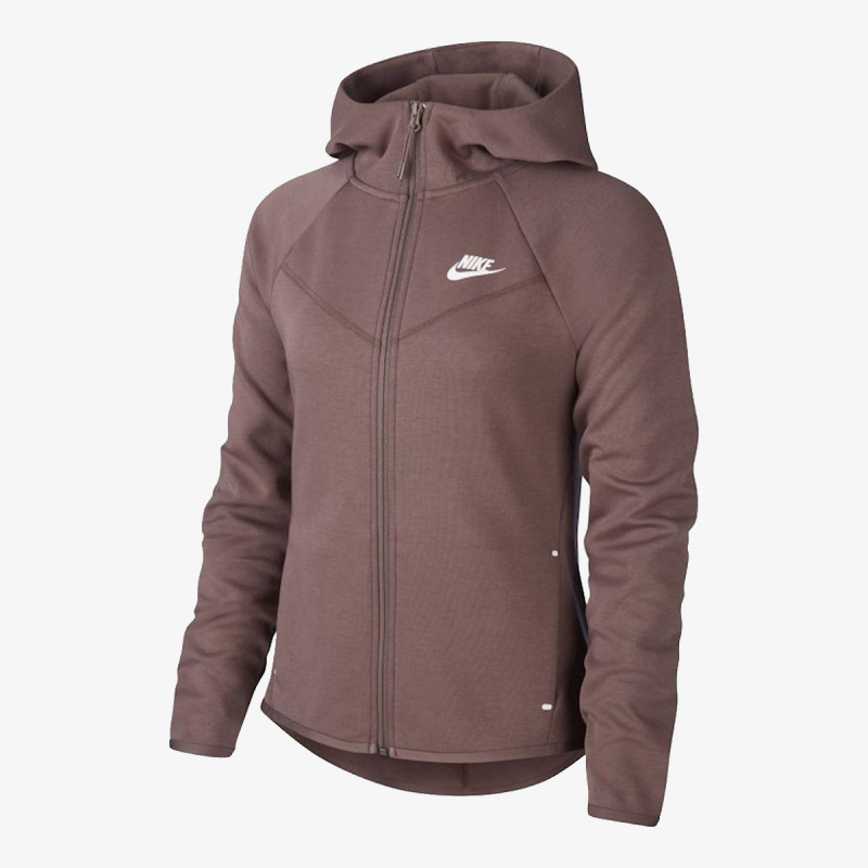 nike dukserica w nsw tch flc wr hoodie fz