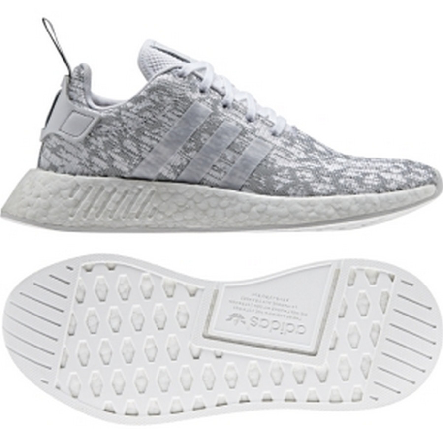 adidas gazelle silver green womens Adidas NMD R2 Primeknit White Black main image 0