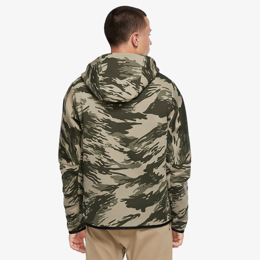 Nike m nsw tch flc hoodie fz store aop