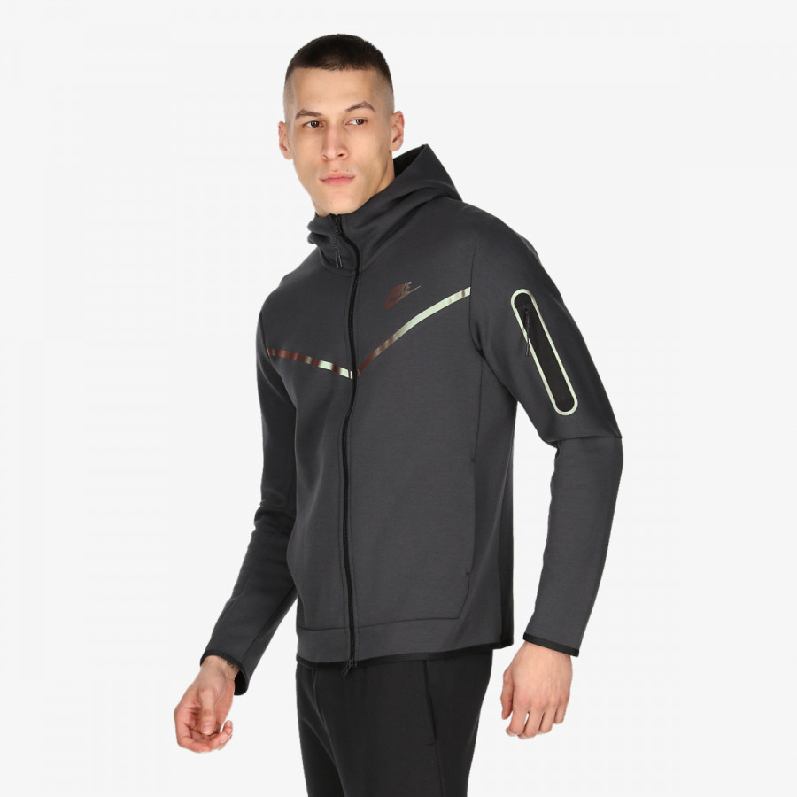 NIKE Dukserica M NSW TCH FLC FZ HOODIE IRDSNT 