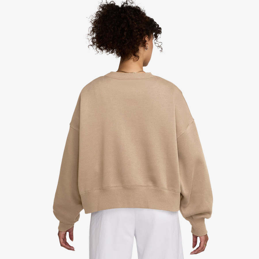 NIKE Majica dugih rukava W NSW PHNX FLC OOS CREW 