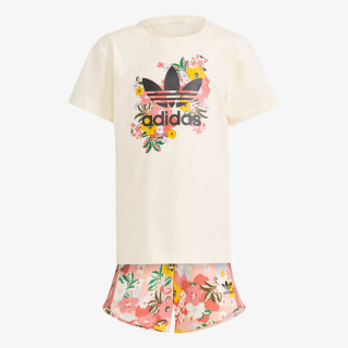 adidas ŠORC I MAJICA HER STUDIO LONDON FLORAL SHORTS AND TEE SET 