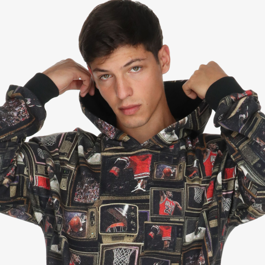 NIKE Dukserica M J BRK AOP FLC PO LB 