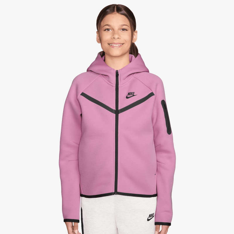 NIKE Dukserica G NSW TCH FLC HD FZ LS - PD 