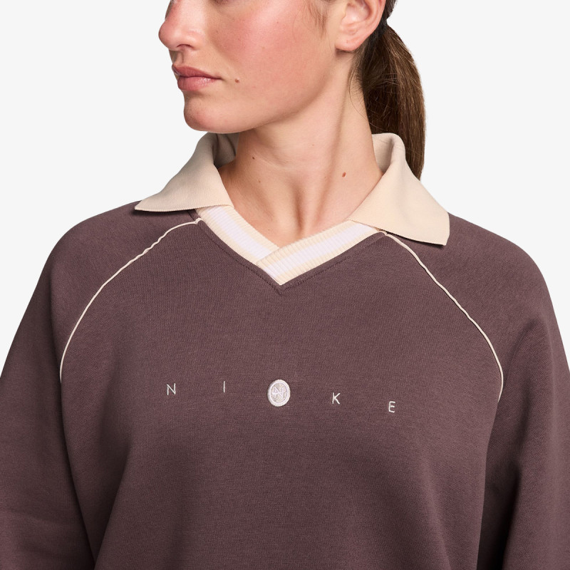 NIKE Dukserica W NSW PHNX FLC OS GX POLO TOP 