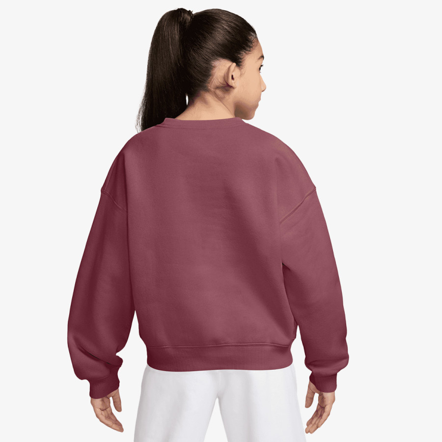 NIKE Majica dugih rukava G NSW STUDIO FLC BXY OS LBR 